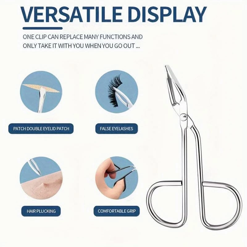 Scissors-Shaped Eyebrow Tweezer with Scissor Handle