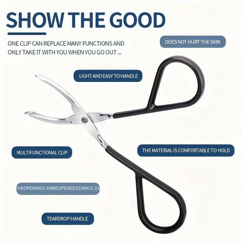 Scissors-Shaped Eyebrow Tweezer with Scissor Handle