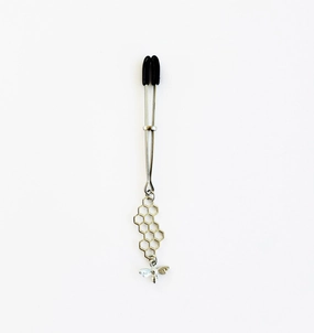 Silver Bee and Honeycomb Clit Clamp