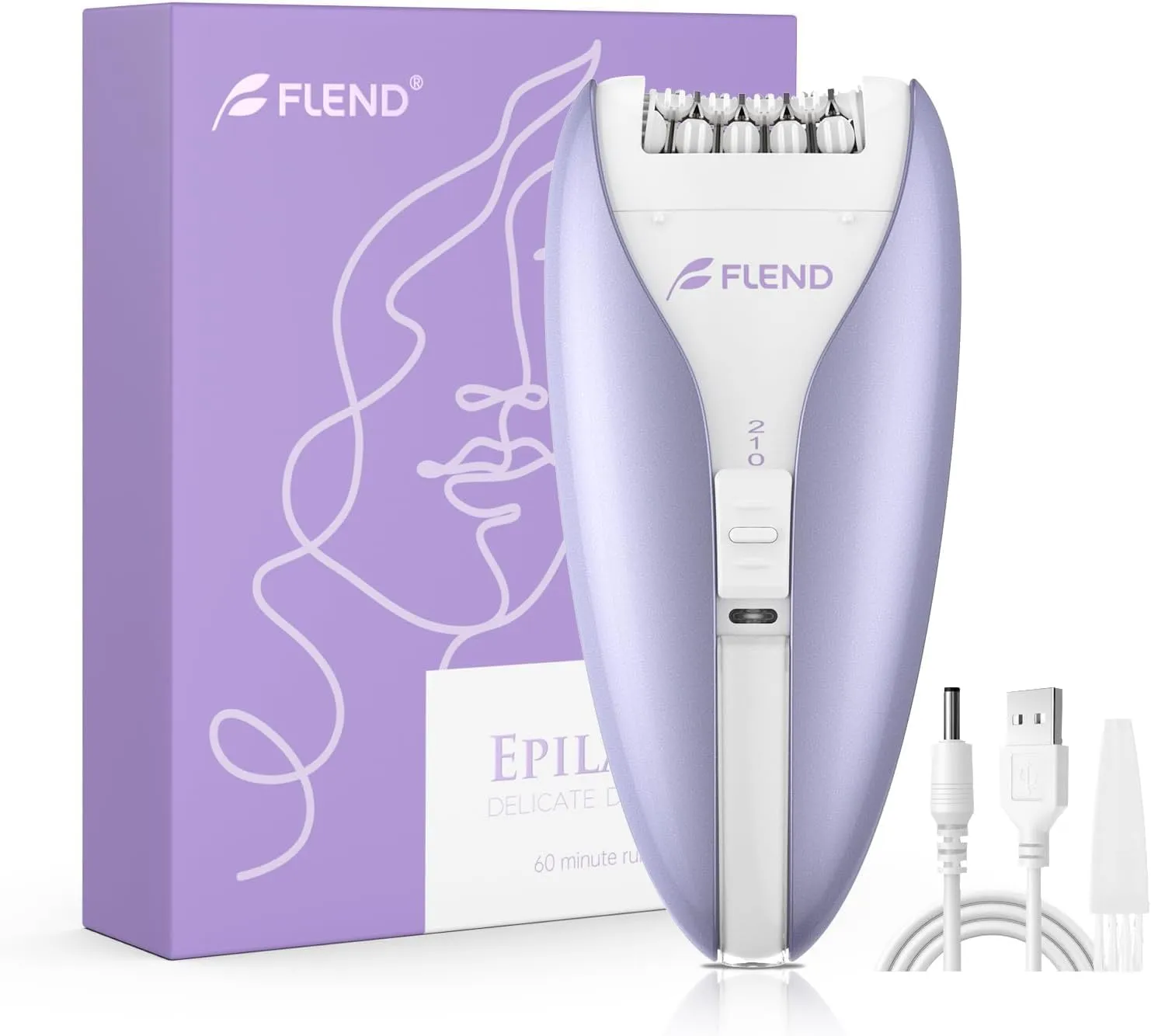 Smooth Glide Epilator for Women Facial Hair, Portable Facial Epilators for Women, Hair Removal for Female