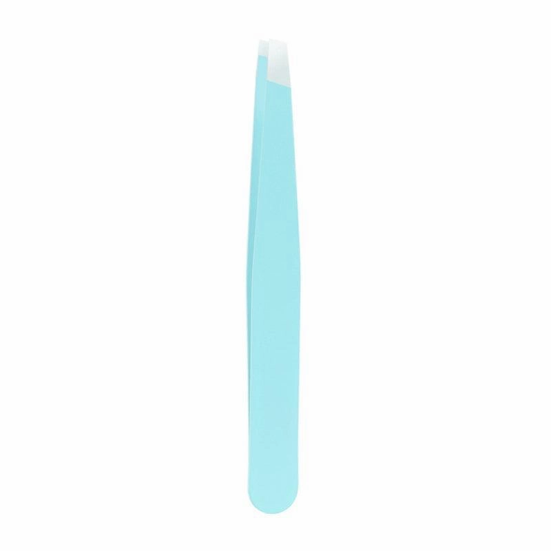 Stainless Steel Hair Eyebrow Tweezers Plucker Puller Beauty Slanted Nail Tip