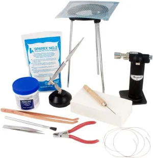 Standard Jewelry Soldering Kit with Silver Solder Wire Kit-1750