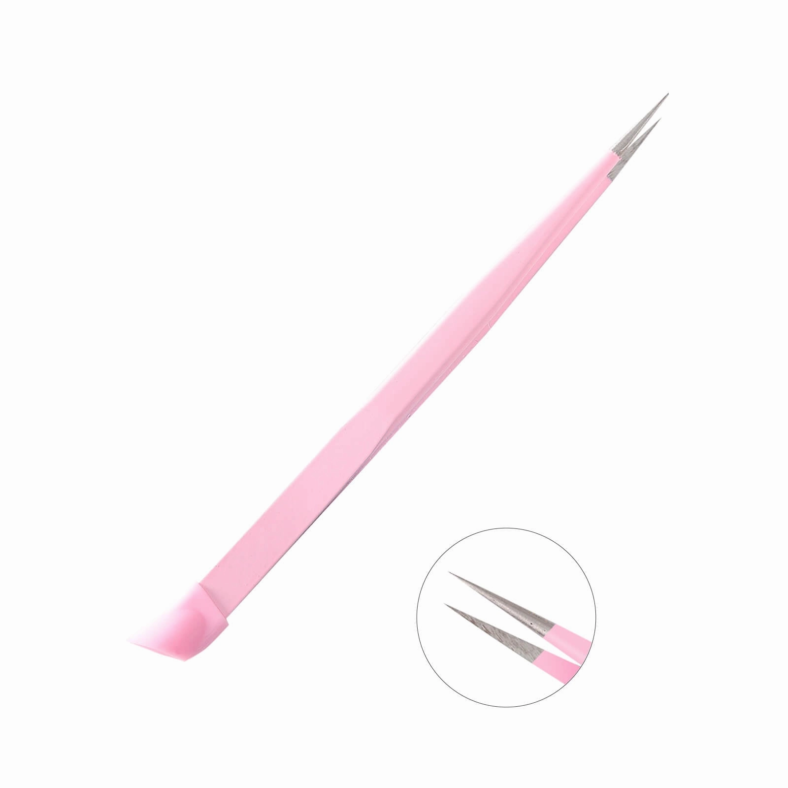 Straight Nail Tweezer-Pink