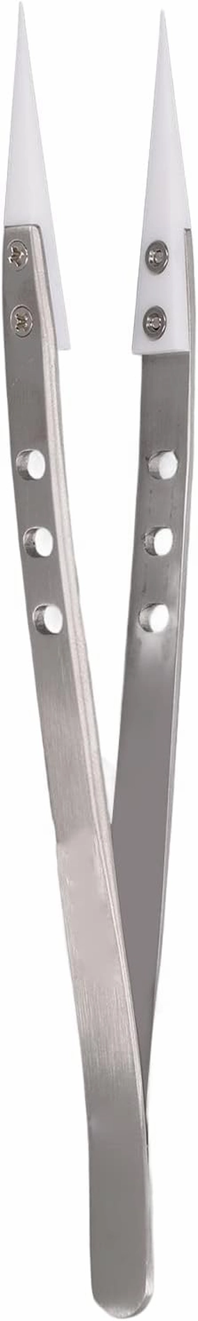 Straight Tip Tweezers Tweezer Straight Head Fine Tip Repair Tweezers Tweezers for Ingrown Hair Facial Hair Tweezers Tweezers