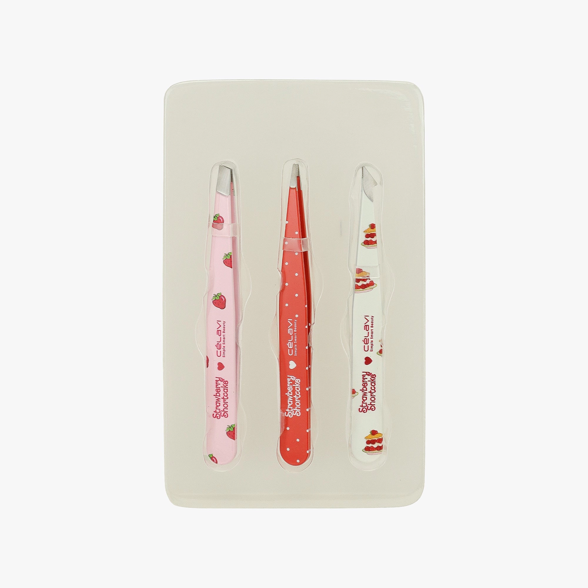 STRAWBERRY SHORTCAKE 3PC PRINTED TWEEZER