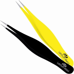 Super Sharp Pointed Tweezers Precision Fine Point Tip Ingrown Hair Tweezers Kit Best Pointed Tweezers for Women Chin Hair Removal - Extra Thin Tweezers Precision Stainless Facial Hair Remover for Face