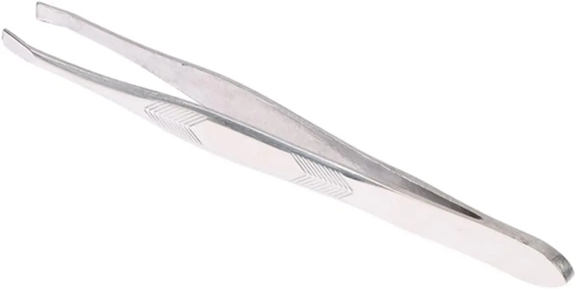 TEMKIN Eyebrow Tweezers 1PCS Eyebrow Tweezer Stainless Steel Slant Tip Eyes Tweezer Clip for Face Hair Removal Make Up Tools (Color : 01) Tweezers