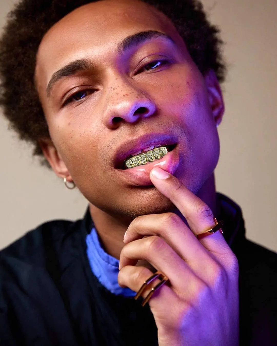TOPGRILLZ Gold Poker Grills for Your Teeth for Men & Women, 18K Gold Plated Brass, Heart, Unisex, Hip Hop Faux Diamond Grillz Teeth Jewelry, Party, Rapper Costume