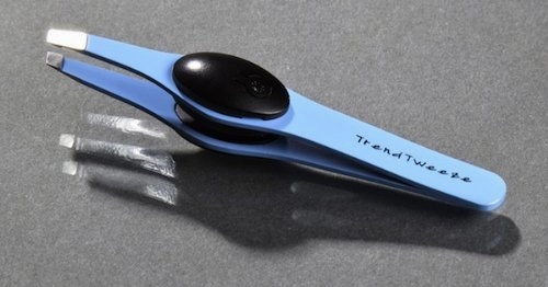 Trend Tweeze LED Lighted Tweezer Blue Stainless Steel G3 LED Lighted Precision Tweezer "Blue"   Storage Tube   Replacement Light Battery