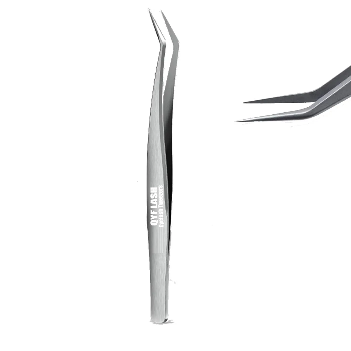 TW-2 Eyelash Extension Tweezers/Precision Tool for False Lashes/Supplies for Volume Extensions & Premade FansApplication/Curved Tweezer Tip/Beauty Accessories/Eyelashes Tools