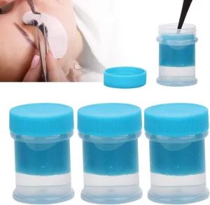 Tweezer cleaner, cleaning solution for eyelash extensions. Tweezer liquid remover and eyelash curler. Cleaner for eyelash extensions. Use sponge ball cleaning tool