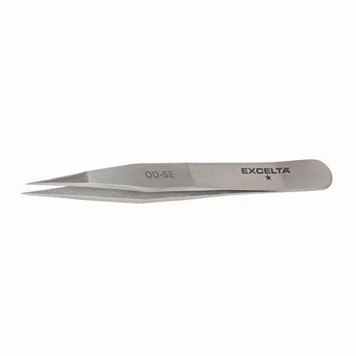 Tweezer - Straight Strong - One Star 4.5" Carbon Steel