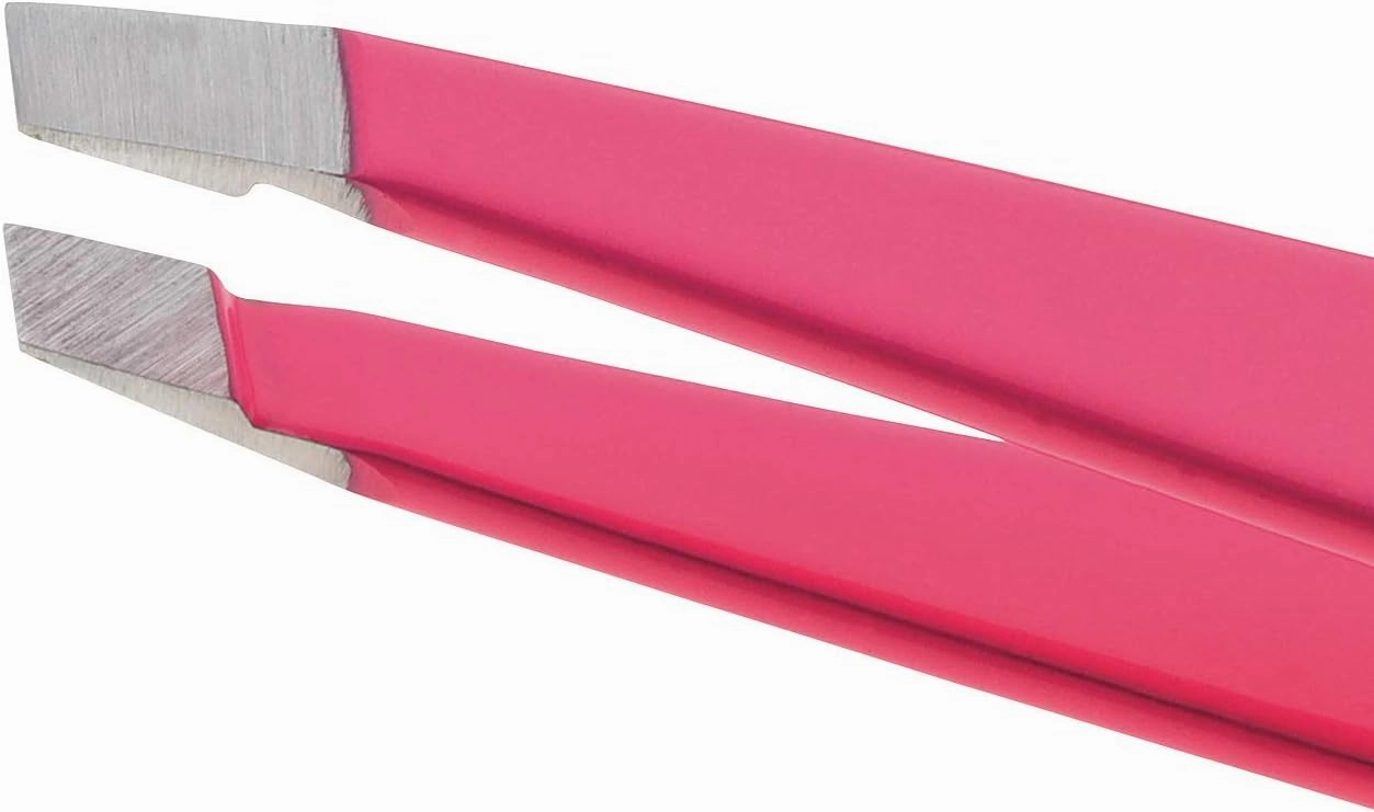 Tweezer Professional Stainless Steel Award Winning Slant, Pink (ZW-1230-NPP)
