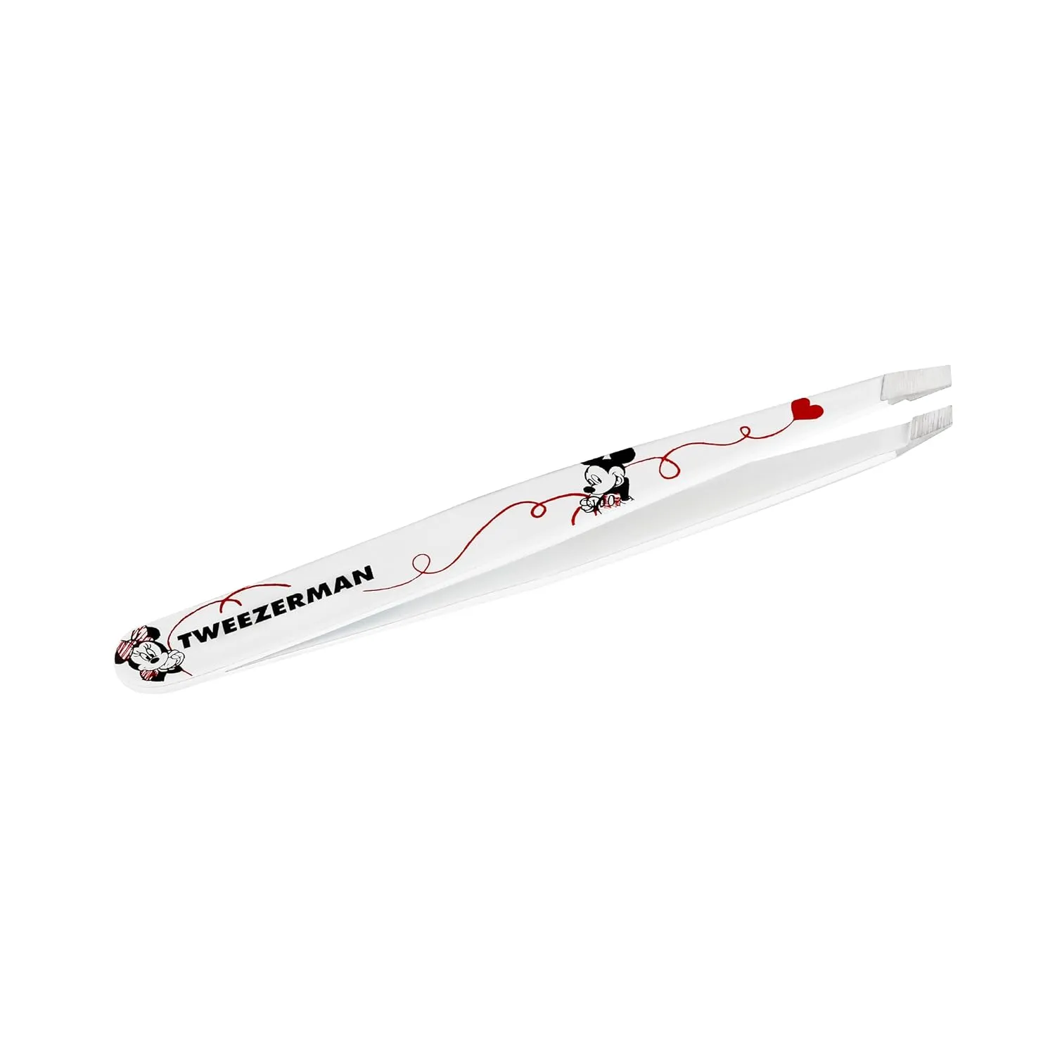 Tweezerman Disney's Mickey Mouse & Minnie Mouse Forever in Love Slant Tweezer - Eyebrow Tweezers for Women and Men