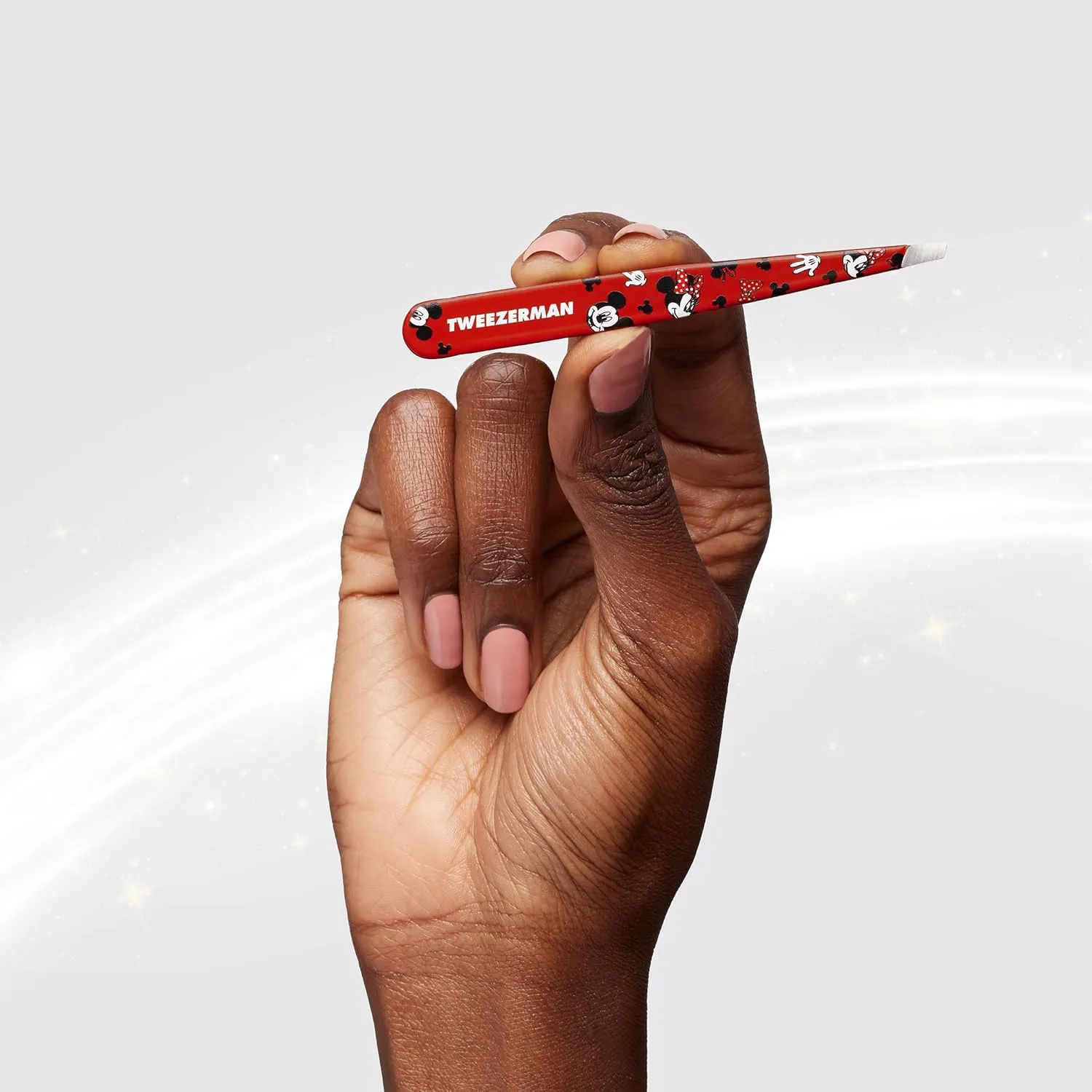 Tweezerman Disney's Mickey Mouse & Minnie Mouse We Got Ears Slant Tweezer - Eyebrow Tweezers for Women and Men