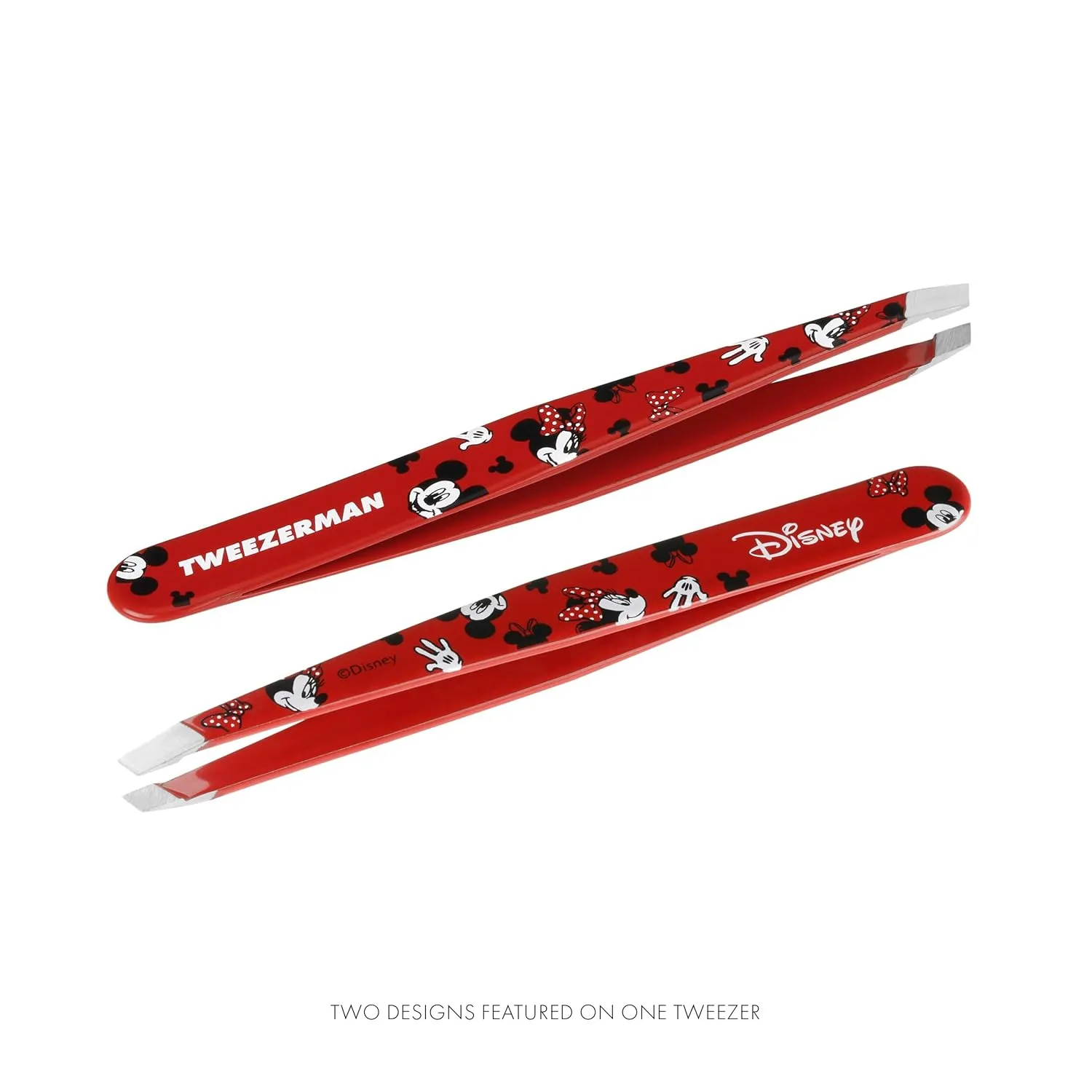 Tweezerman Disney's Mickey Mouse & Minnie Mouse We Got Ears Slant Tweezer - Eyebrow Tweezers for Women and Men