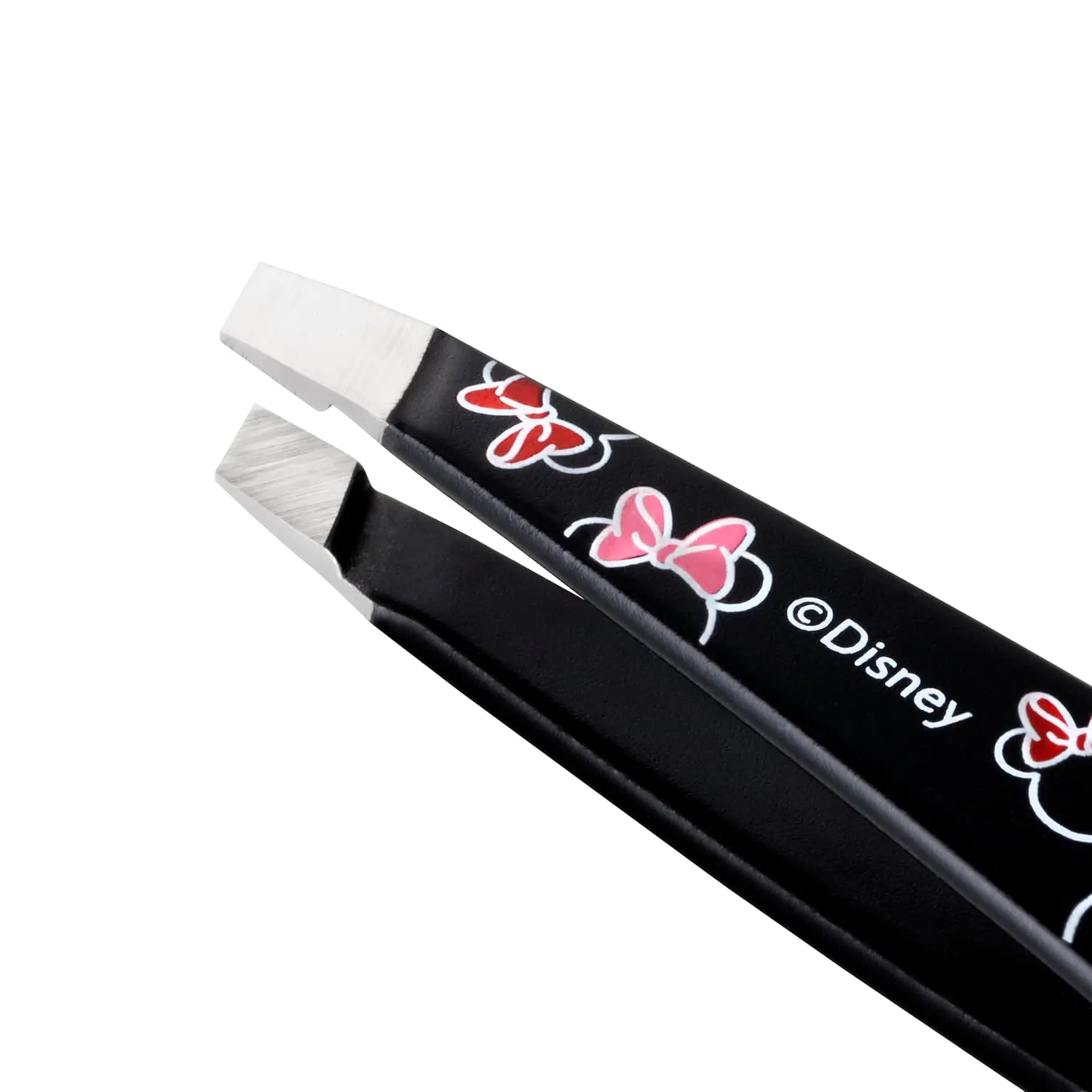 Tweezerman Disney's Minnie Mouse Ear-esistible Mini Slant Tweezer - Tweezers for Eyebrows, Travel Tweezers for Eyebrows, Facial Hair, Ingrown Hair