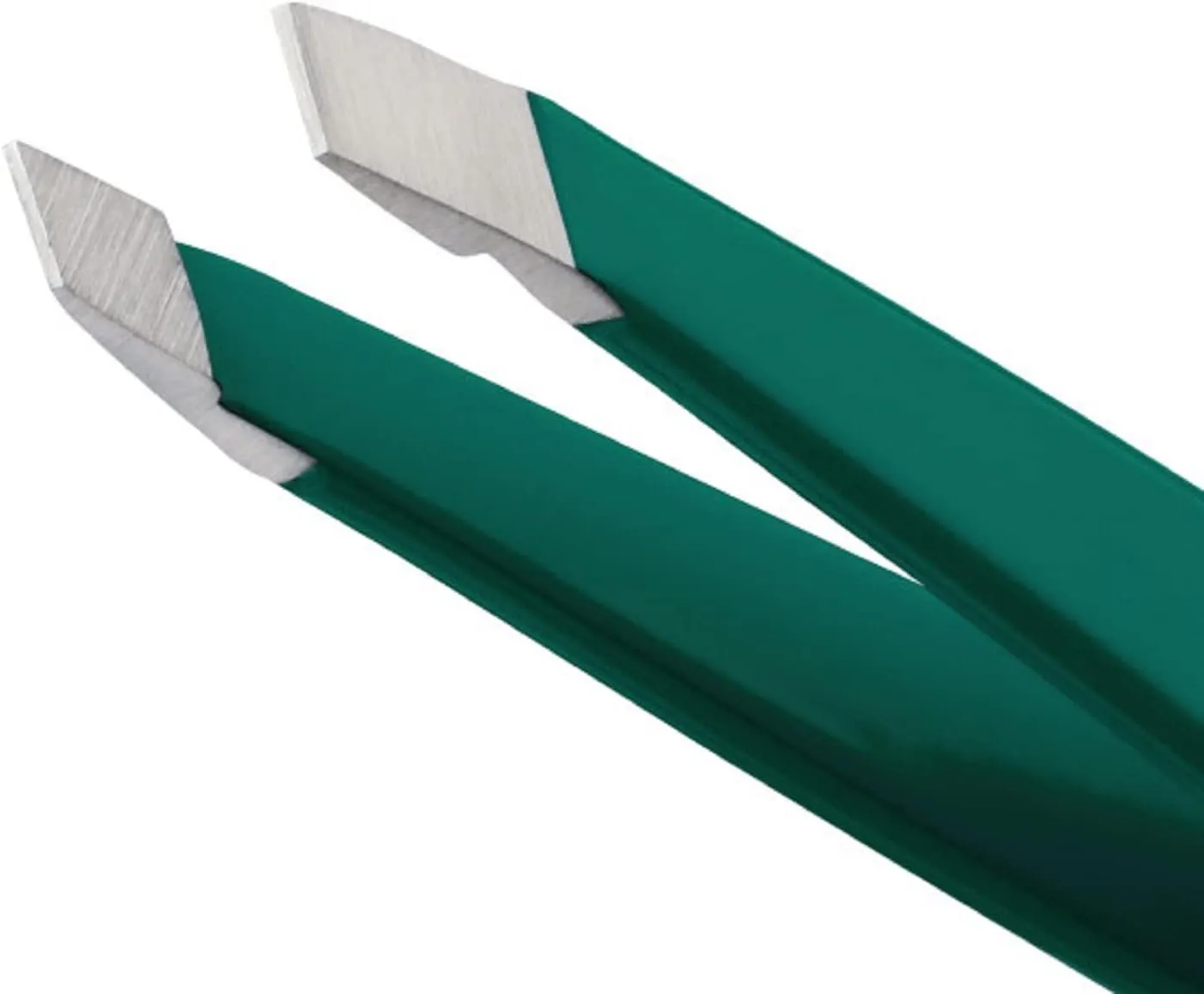 Tweezerman Emerald Shimmer Mini Slant Tweezer with Case