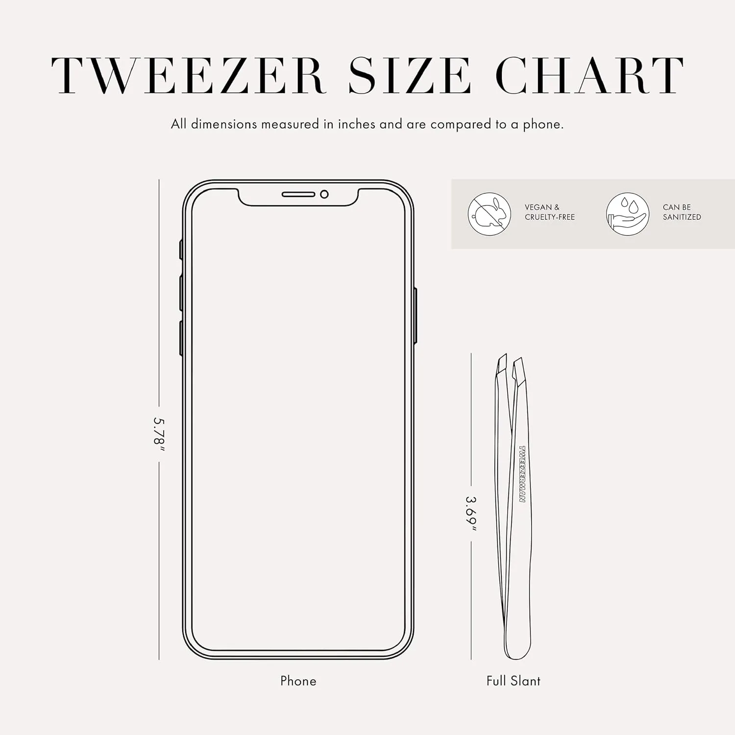 Tweezerman Exclusive Evening Blue Slant Tweezer - Hair Removal Tweezers, Stainless Steel