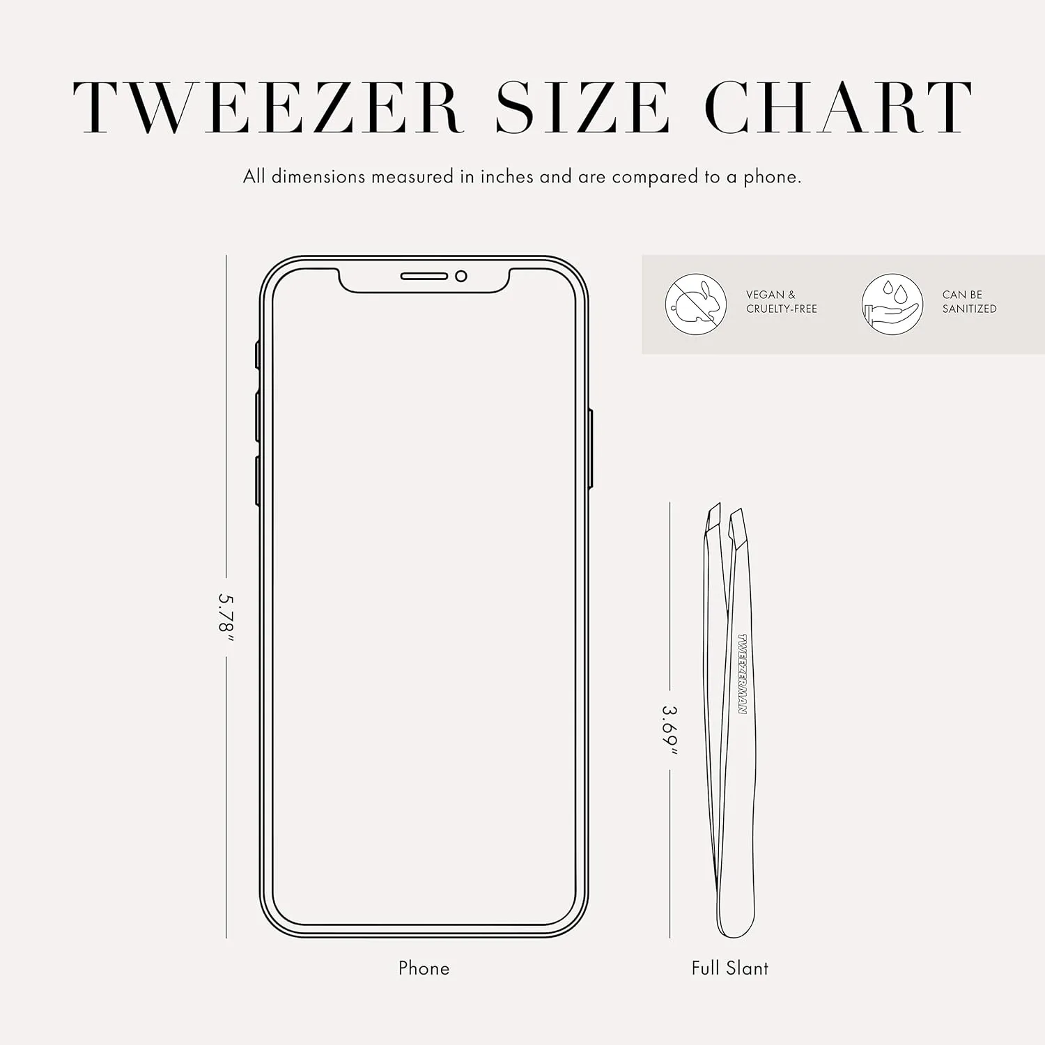 Tweezerman Exclusive Lavender Ice Slant Tweezer - Hair Removal Tweezers, Stainless Steel