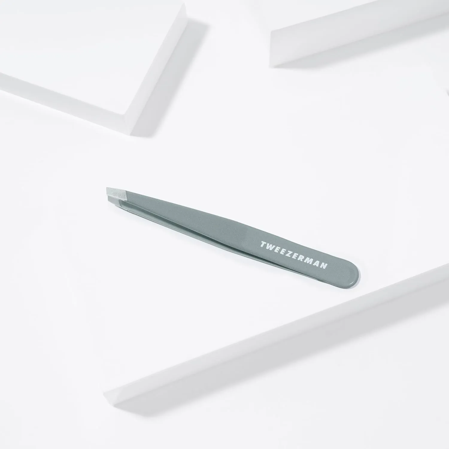 Tweezerman Exclusive Mist Blue Slant Tweezer - Hair Removal Tweezers, Stainless Steel