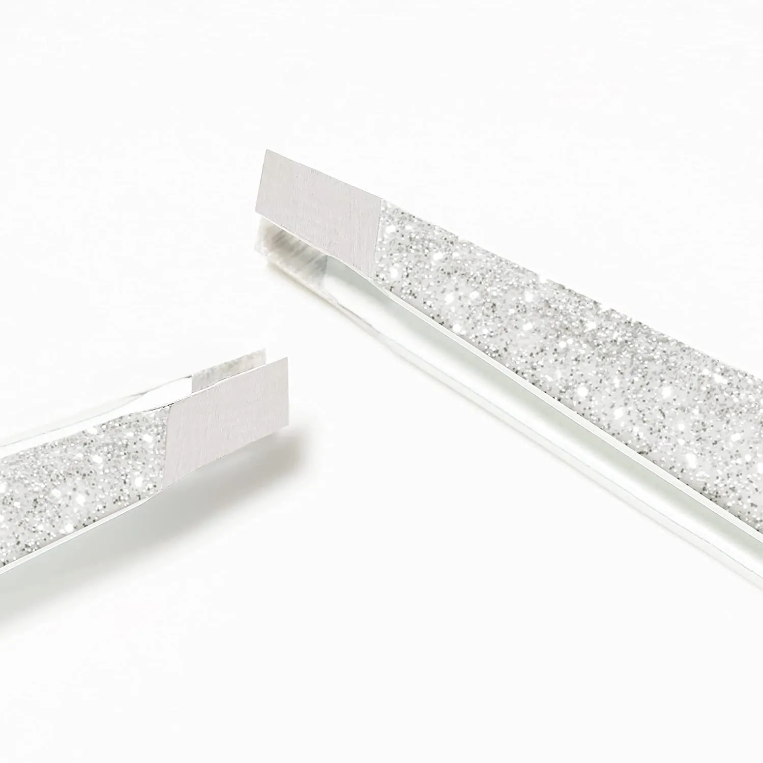Tweezerman Exclusive Moon Dust Slant Tweezer - Hair Removal Tweezers, Stainless Steel