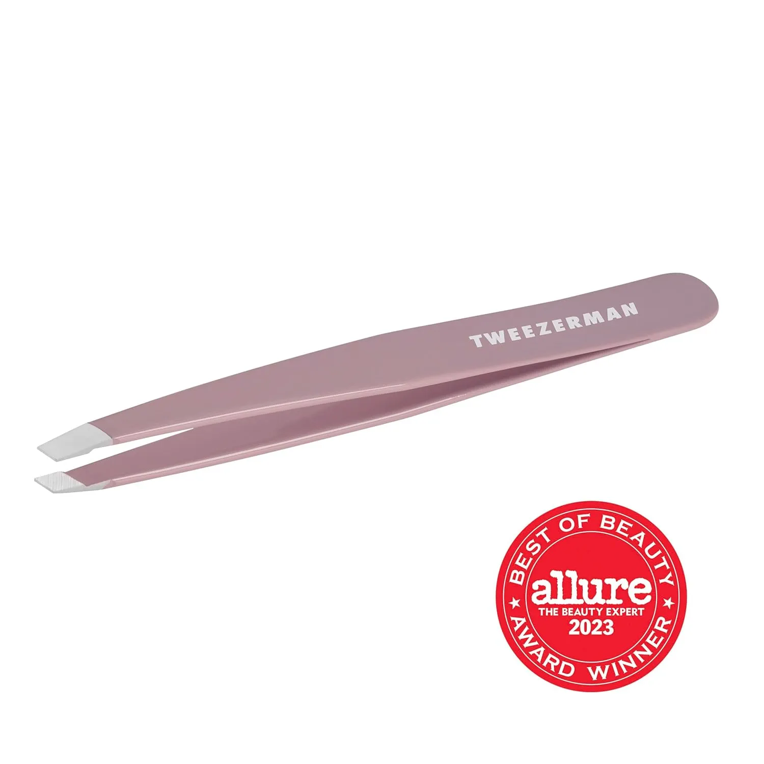 Tweezerman Exclusive Purple Wisteria Slant Tweezer - Hair Removal Tweezers, Stainless Steel