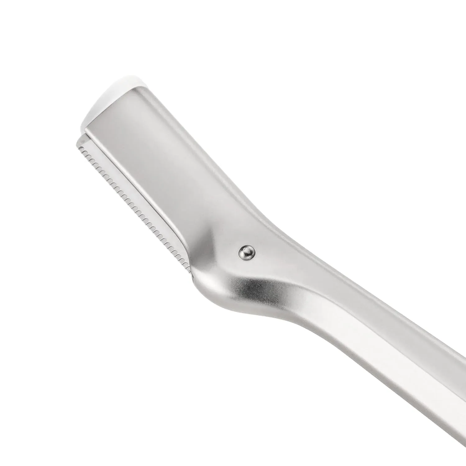 Tweezerman Eyebrow Razor and Mini Tweezer Set with 3 Replacement Blades and Safety Cap (Stainless Steel)