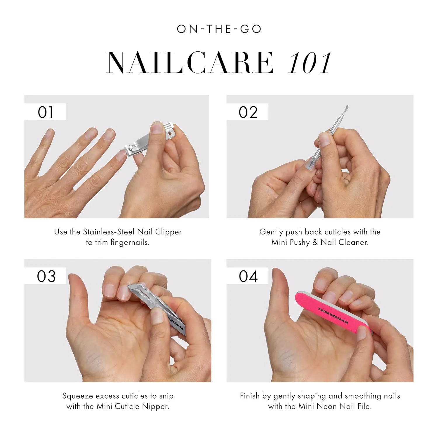 Tweezerman Mini Neon Nail Rescue Kit