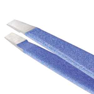 Tweezerman Mini Slant Tweezer - Tweezers for Eyebrows, Travel Tweezers for Eyebrows, Facial Hair, Ingrown Hair (Granite Sky) (Pack of 2)