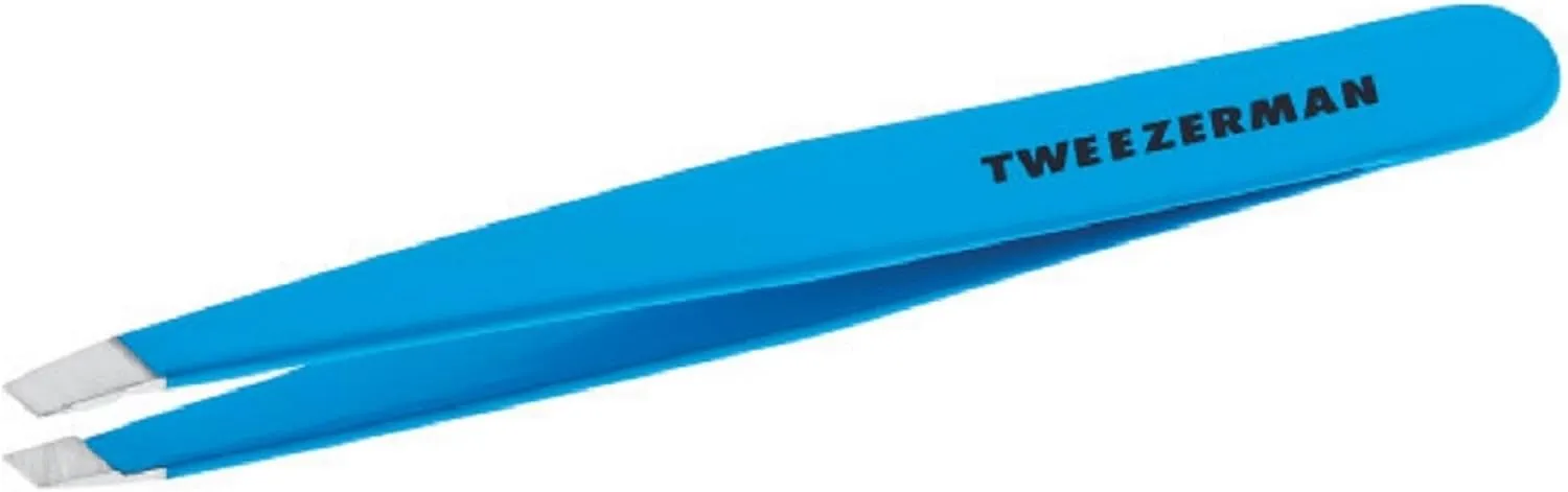 Tweezerman Slant Tweezer -Blue Jewel Model No. 1230-B09R, multi