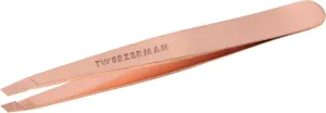 Tweezerman Stainless Steel Slant Tweezer - Eyebrow Tweezers for Women and Men (Rose Gold)