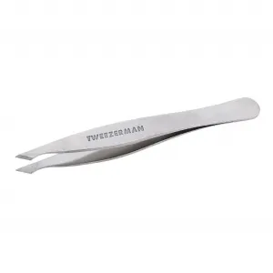 Tweezerman Stainless Steel Slanted Point Tweezer - Eyebrow Precision Tweezers, Facial And Ingrown Hair Removal (Classic Stainless)