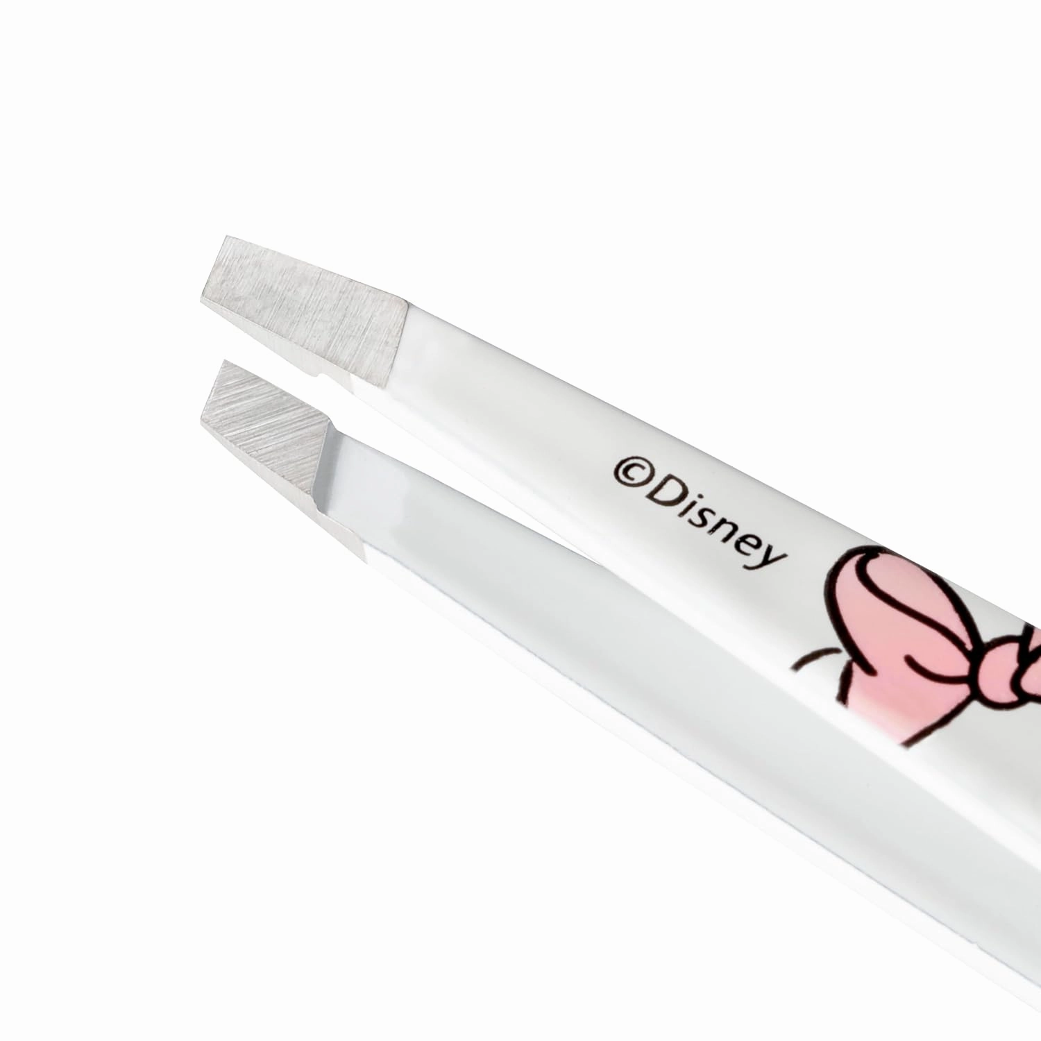 Tweezerman Exclusive Disney's Minnie Mouse Ear-esistible Slant Tweezer - Hair Removal Tweezers, Stainless Steel
