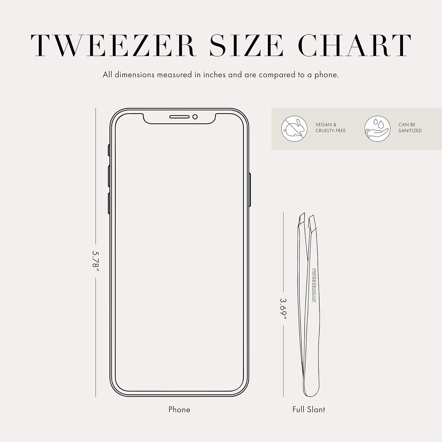 Tweezerman Exclusive Neon Purple Slant Tweezer - Hair Removal Tweezers, Stainless Steel