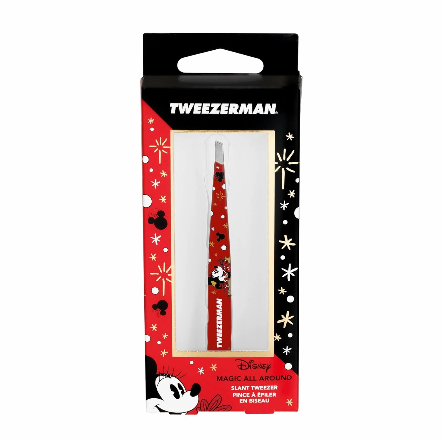 Tweezerman Magic All Around Slant Tweezer - Eyebrow Tweezers for Women and Men