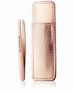Tweezerman® Rose Gold Mini Slant Tweezer & Case