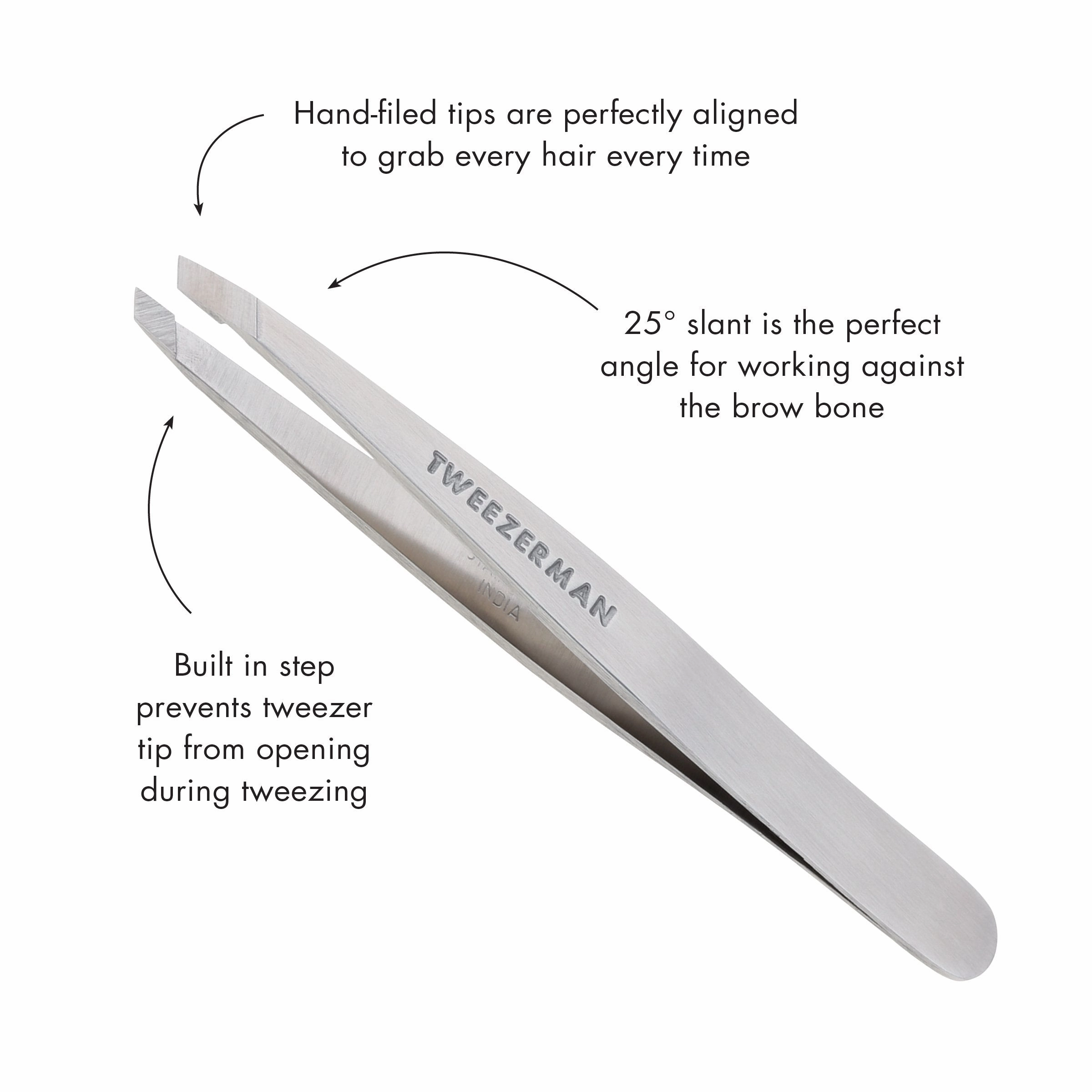 Tweezerman Stainless Steel Slant Tweezer