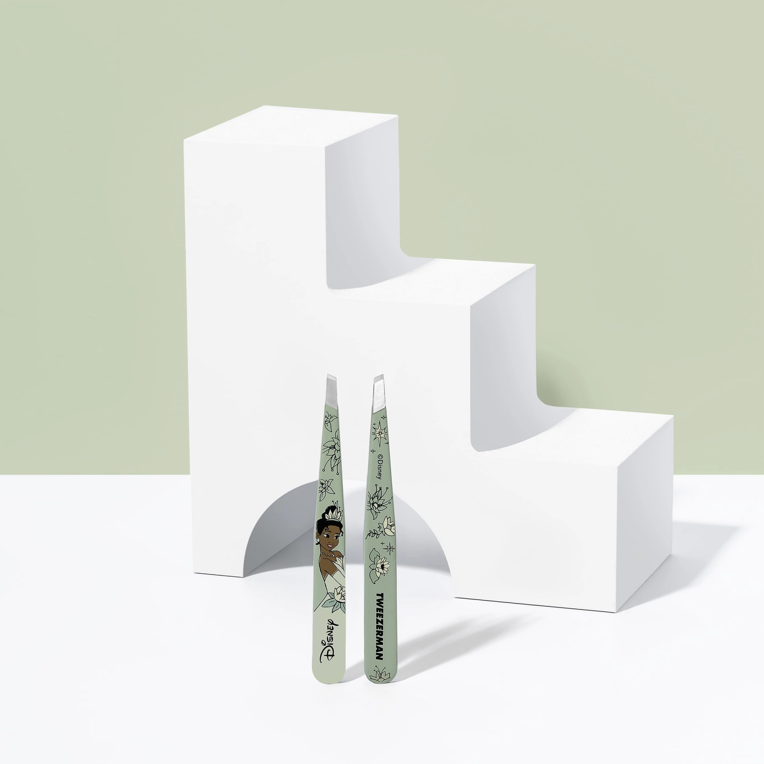 Tweezerman Tiana Slant Tweezer - Eyebrow Tweezers for Women and Men