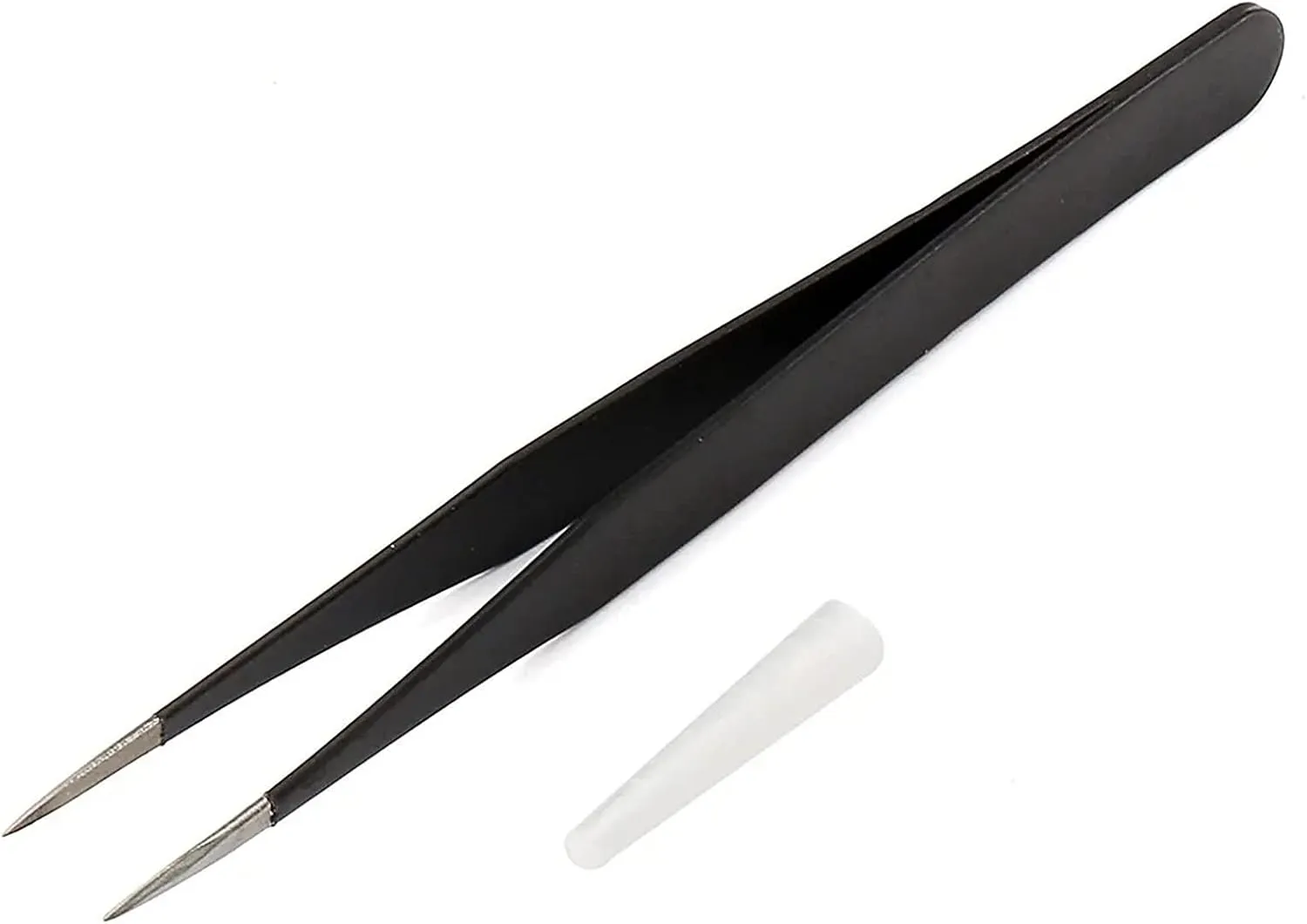 Tweezers 2pcs Ingrown Hair Tweezers Eyebrow Removal Blackhead Picking Tool Nail Rhinestones Nipper Precision Tweezers Set