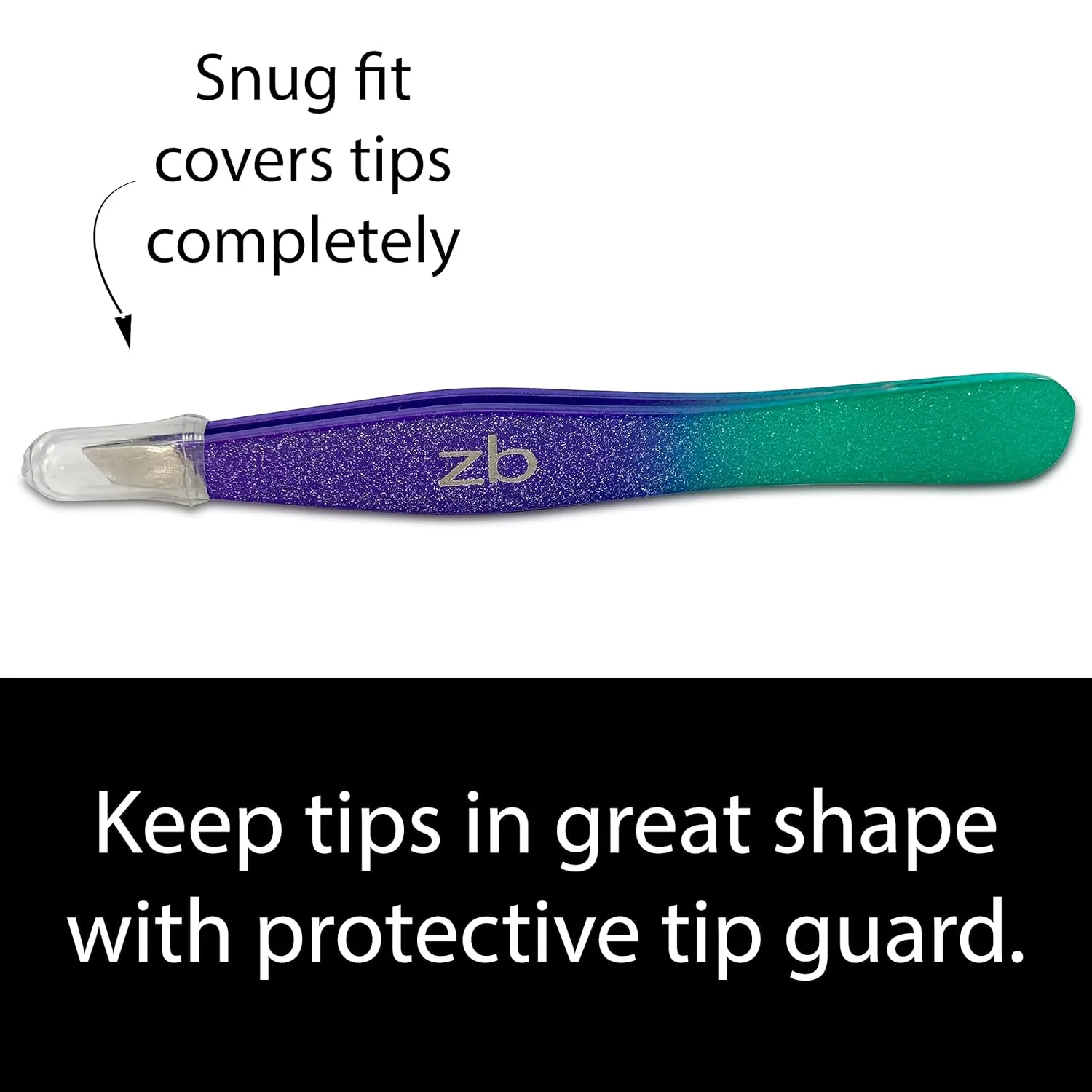 Tweezers - Limited Edition Mermaid Slant Tip - Best Tweezer for Eyebrow, Facial Hair Removal and your Precision Needs