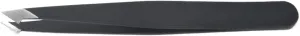 Tweezers Set Professional Stainless Steel Tweezers for Eyebrows for Facial (Color : Black Slant clamp, Size : 1SIZE) (Black Pointed Slant 1SIZE)