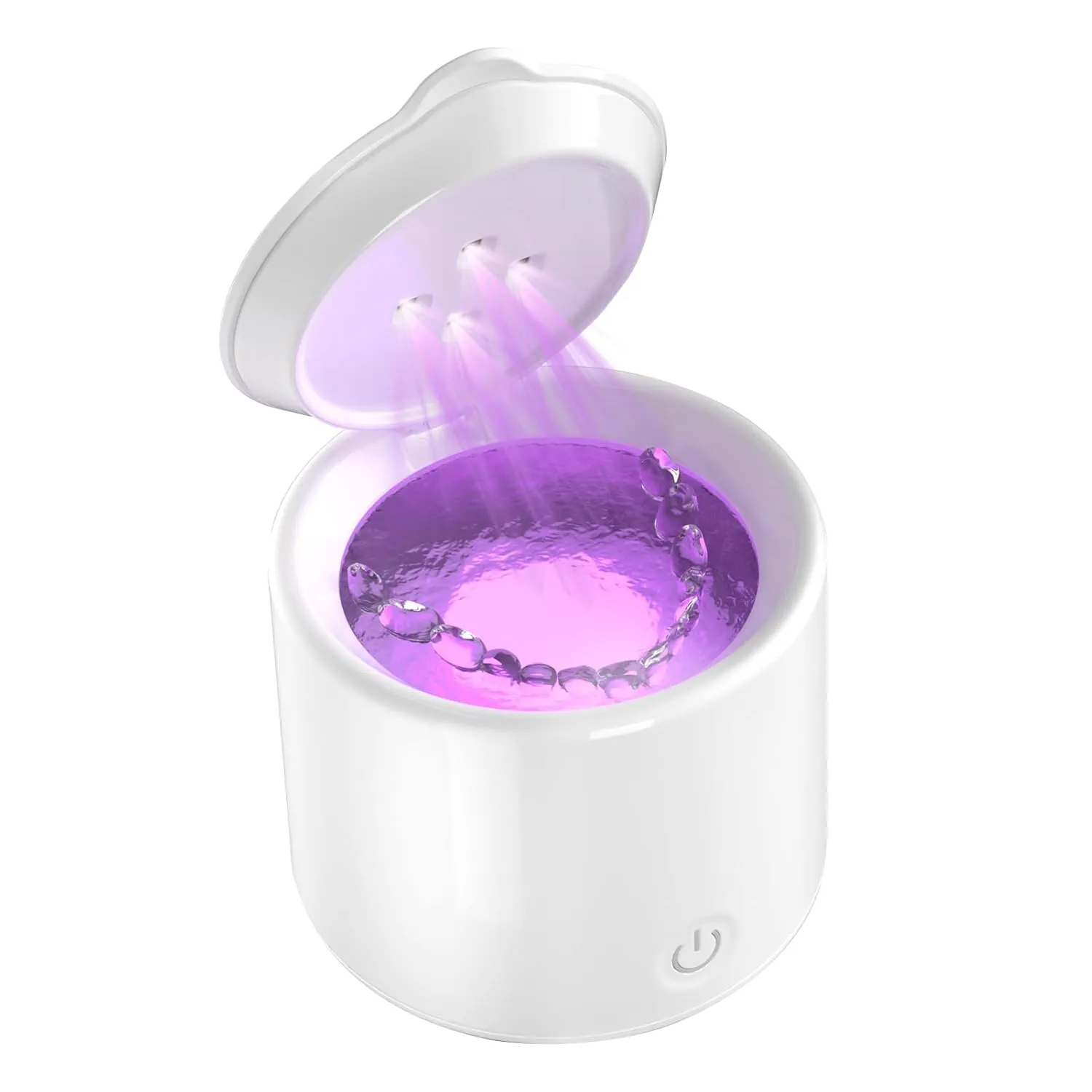 Ultrasonic Retainer Cleaner, Denture Cleaner, Jewelry Cleaner 200ML, 48kHz Retainer Cleaning Machine, 3 Modes Dental Cleaning Pod for Aligner, Mouth Guards, Braces, Toothbrush, Pacifier-White