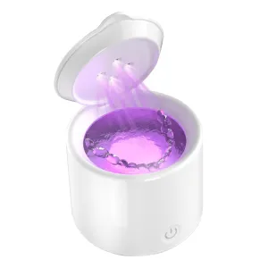 Ultrasonic Retainer Cleaner, Denture Cleaner, Jewelry Cleaner 200ML, 48kHz Retainer Cleaning Machine, 3 Modes Dental Cleaning Pod for Aligner, Mouth Guards, Braces, Toothbrush, Pacifier-White