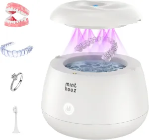 Ultrasonic Retainer Cleaner Machine | Denture, Mouth Guard, Aligner, Night Guard Cleanr | Sonic Ultrasonic Cleaner | Denture Cleaner
