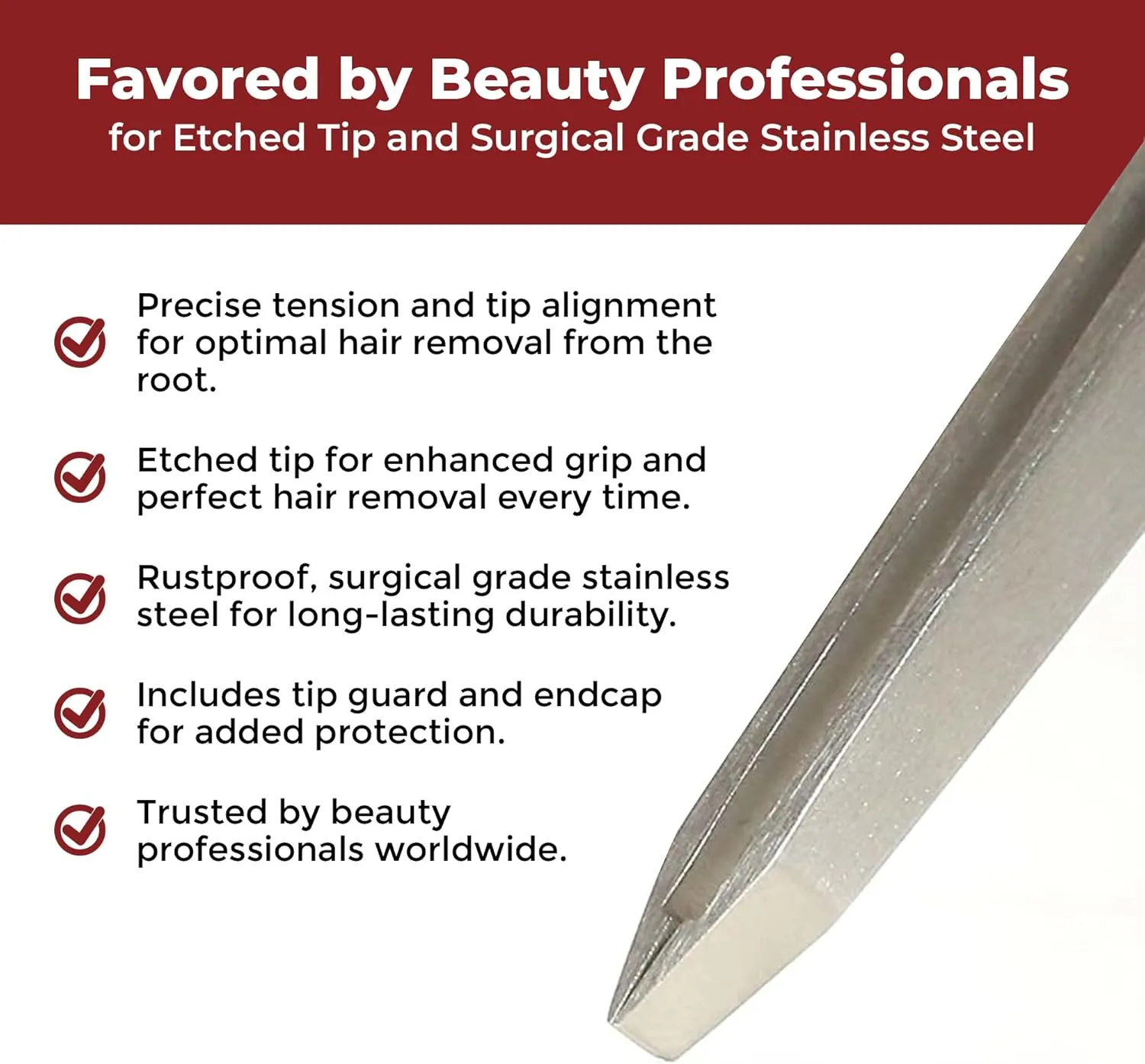 Venus by Regine Slant Tweezers - Handmade Precision Tool for Women & Men, 25-Degree Angle for Shaping Eyebrows & Grooming Facial Contours, Suitable for Eyebrow & Facial Hair Removal (Stainless Steel)