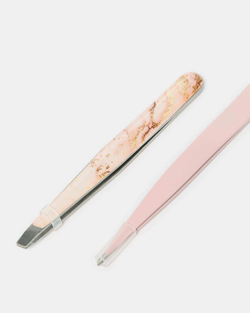 Women Pink Eyebrows Tweezer Set (Pack of 2)