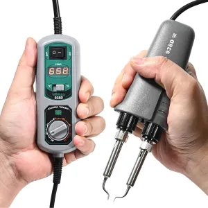 YIHUA 938D Mini Tweezers, 110V Hot Tweezers Soldering SMT for Soldering Desoldering, Portable Soldering Iron Station Kit, LED Display, Auto-off Function, ℃ / ℉