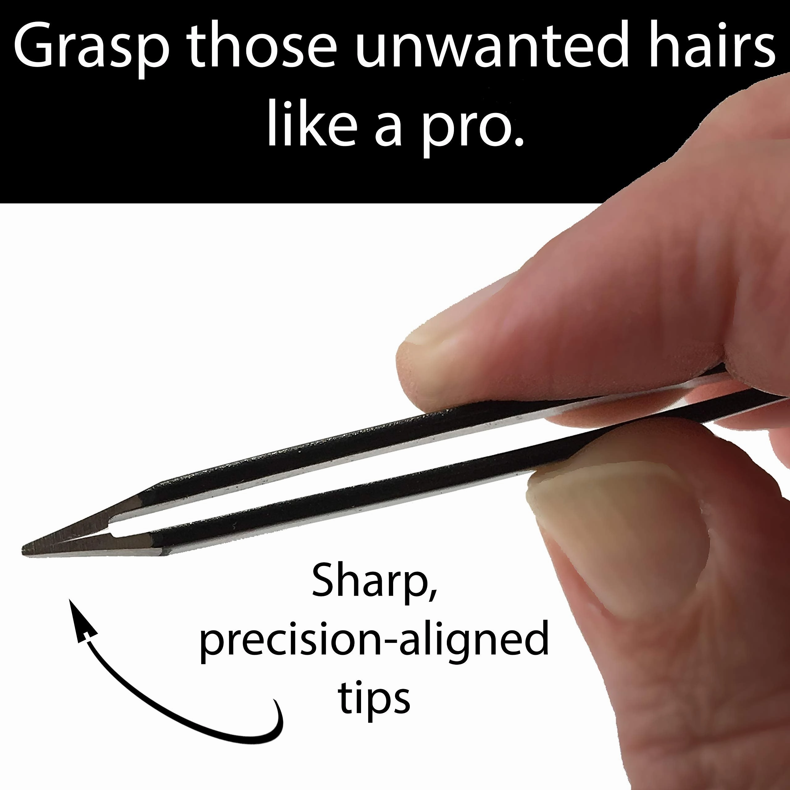 Zizzili Basics Tweezer Set - Limited Edition Ombre - Classic   Mini Slant - Best Tweezers for Eyebrow, Facial Hair Removal and your Precision Needs