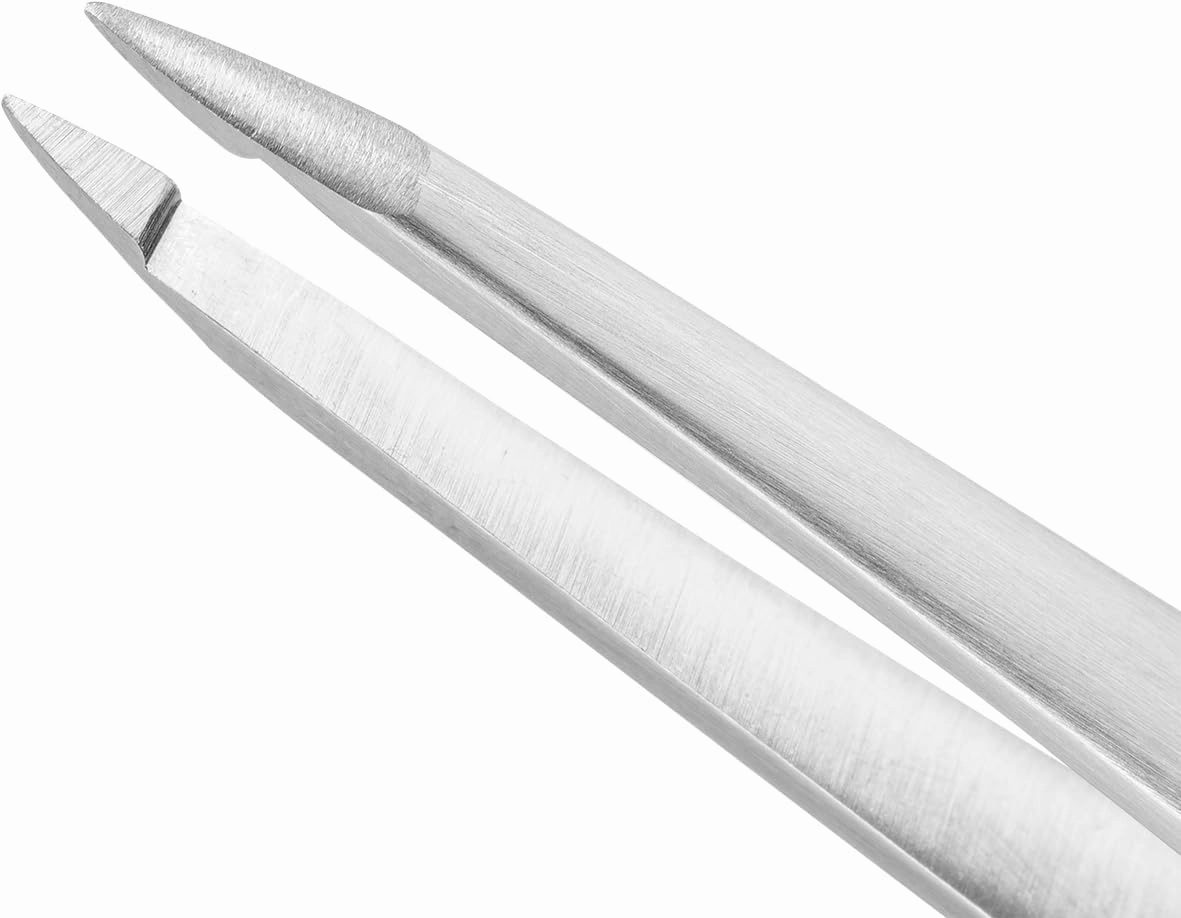 ZWILLING Beauty TWINOX Point Tip Tweezers, Needle Point Tip for Precise Hair Plucking, Durable Stainless-Steel Tweezers, Premium Facial Care, Silver